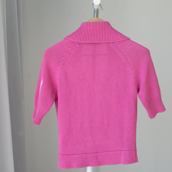 Button cardigan with pockets pink SM - Picture 6 of 9